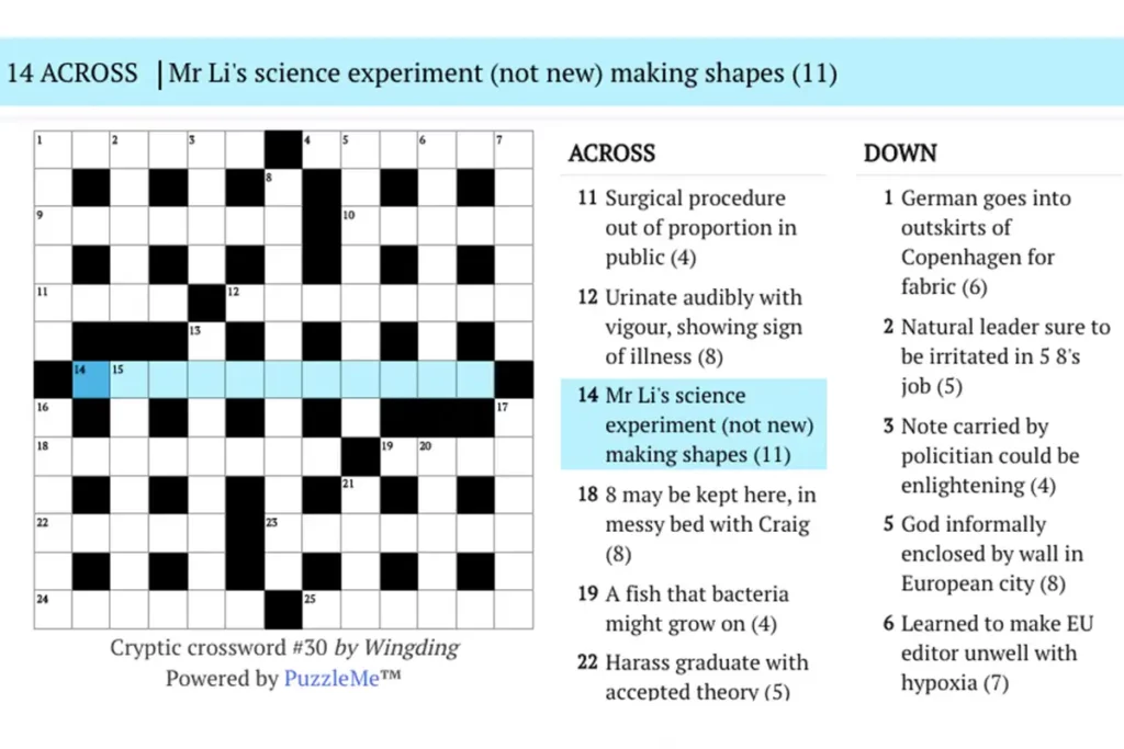 Crossword Clue Examples: Cryptic Crossword Examples
